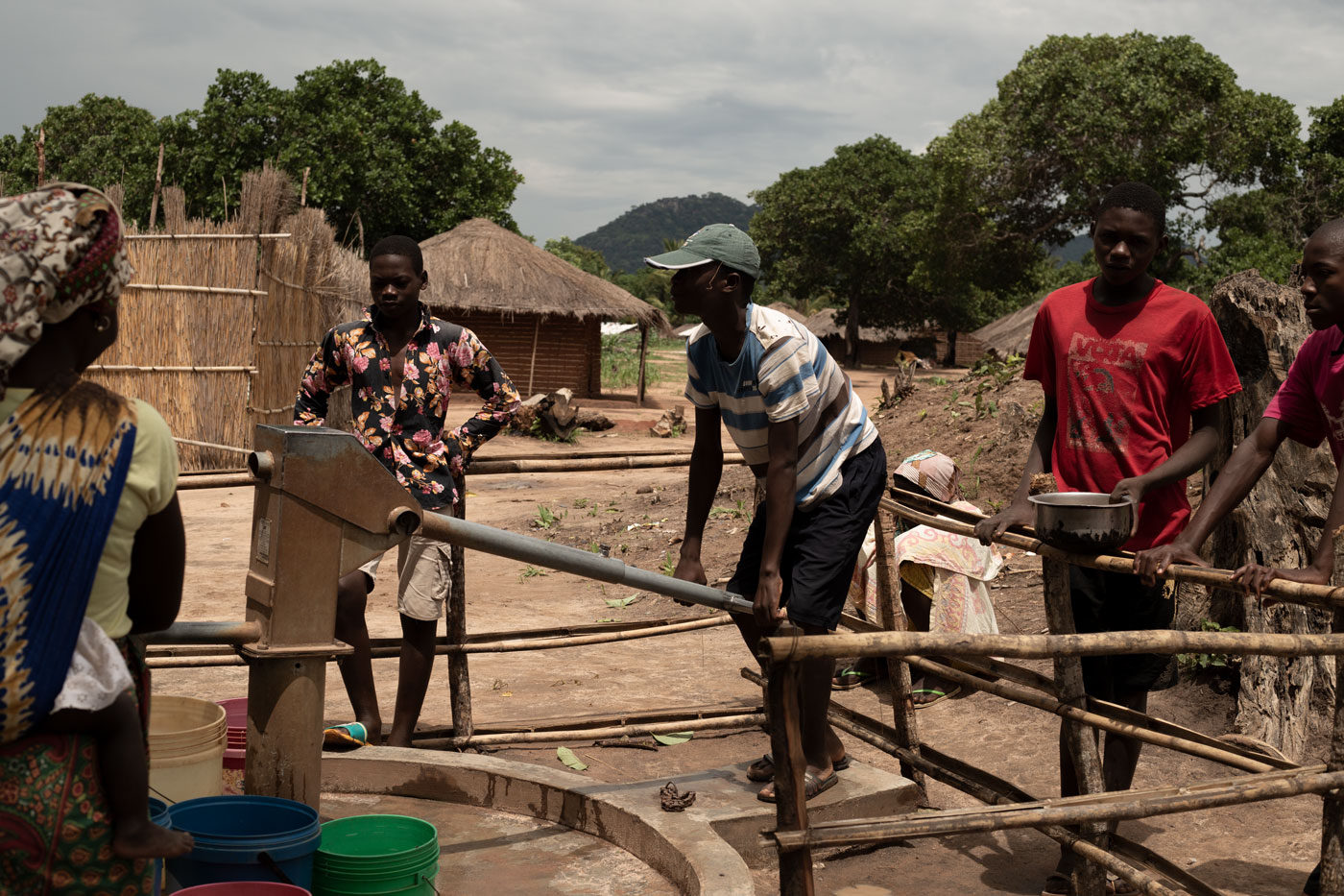 Brunnen Mosambik Wasser Hygiene