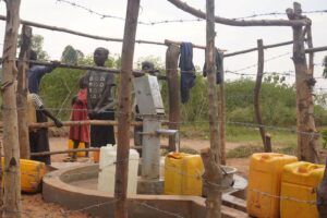 Uganda water project WASH well